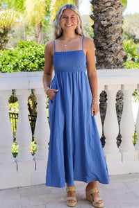 Z Supply: Beachside Midi Dress - Riviera