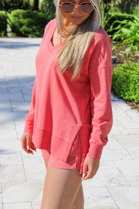 Z Supply: Modern V-Neck Weekender - Persimmon