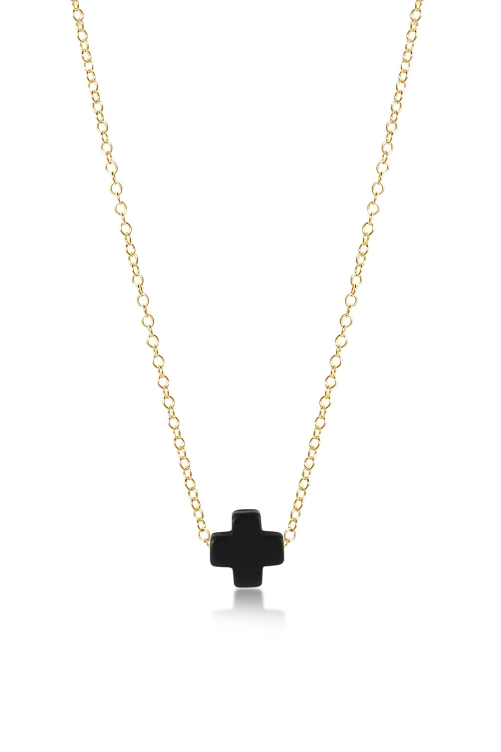 enewton: 16" Signature Cross Necklace - Onyx | Makk Fashions