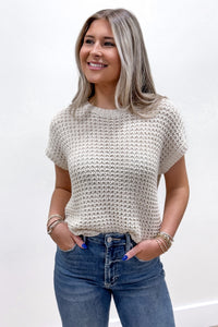 Nightly Walks Knitted Sweater - Oatmeal