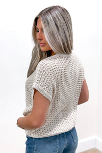 Nightly Walks Knitted Sweater - Oatmeal