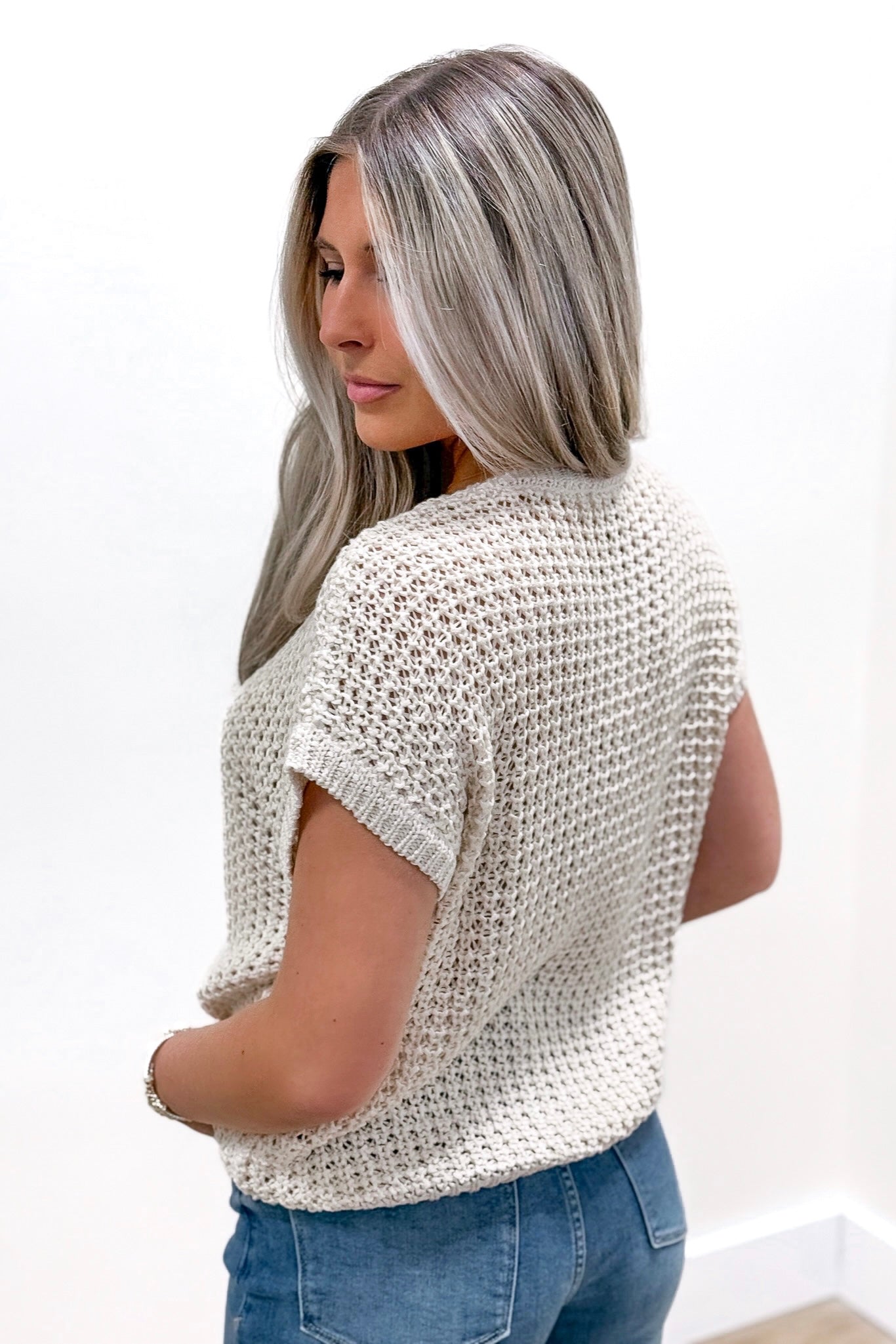 Nightly Walks Knitted Sweater - Oatmeal