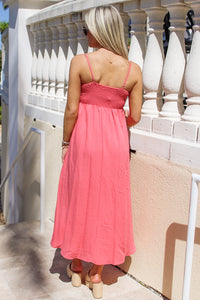 Z Supply: Beachside Midi Dress - Sunset Pink
