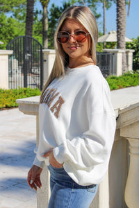 Z Supply: Oversized Mama Sweatshirt - White Shell