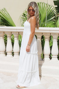 Summer Feelings Tube Top Maxi Dress - Off White
