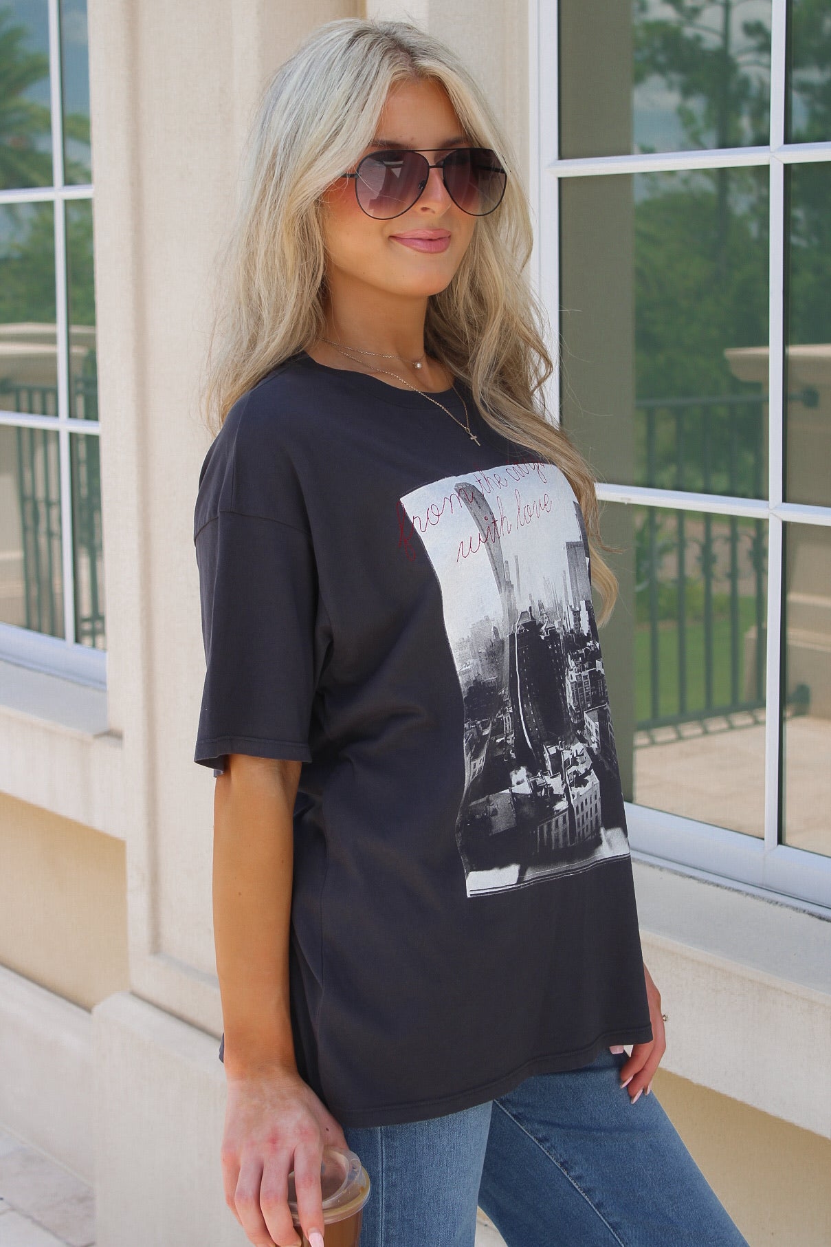 Z Supply: Big Apple City Tee - Black Sand