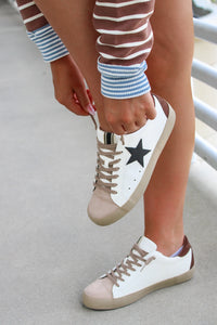 ShuShop: Pamela Suede Star Sneaker - Brown