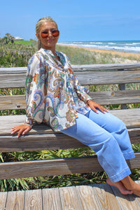 Charming Memories Bubble Sleeve Top - Ivory