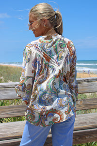 Charming Memories Bubble Sleeve Top - Ivory