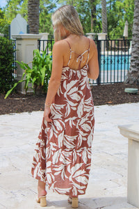 Day In Paradise Tiered Maxi Dress - Coco