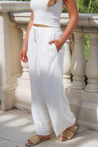 Z Supply: Easton Linen Pant - White