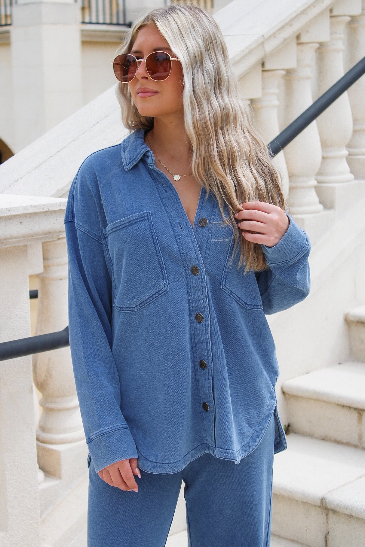 Z Supply: All Day Knit Denim Jacket - Vintage Indigo – Makk