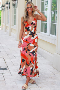 Summer Desires Abstract Maxi Dress - Multi