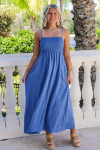 Z Supply: Beachside Midi Dress - Riviera