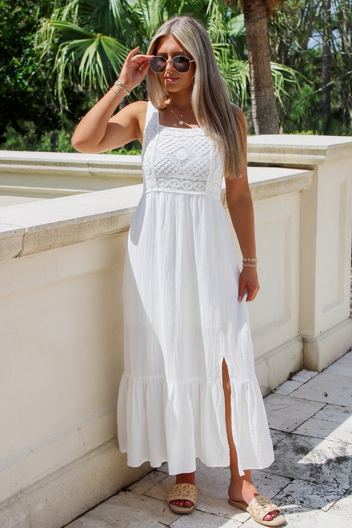 Dear John: Chasity Novelty Dress - White