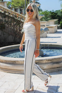 By The Boardwalk Linen Pants - Sand