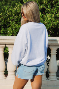 USA French Terry Crewneck Sweatshirt - Ash Gray