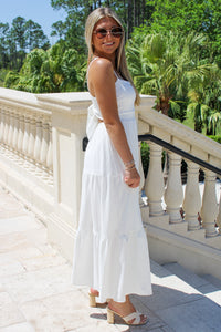 My Summer Love Tiered Midi Dress - White
