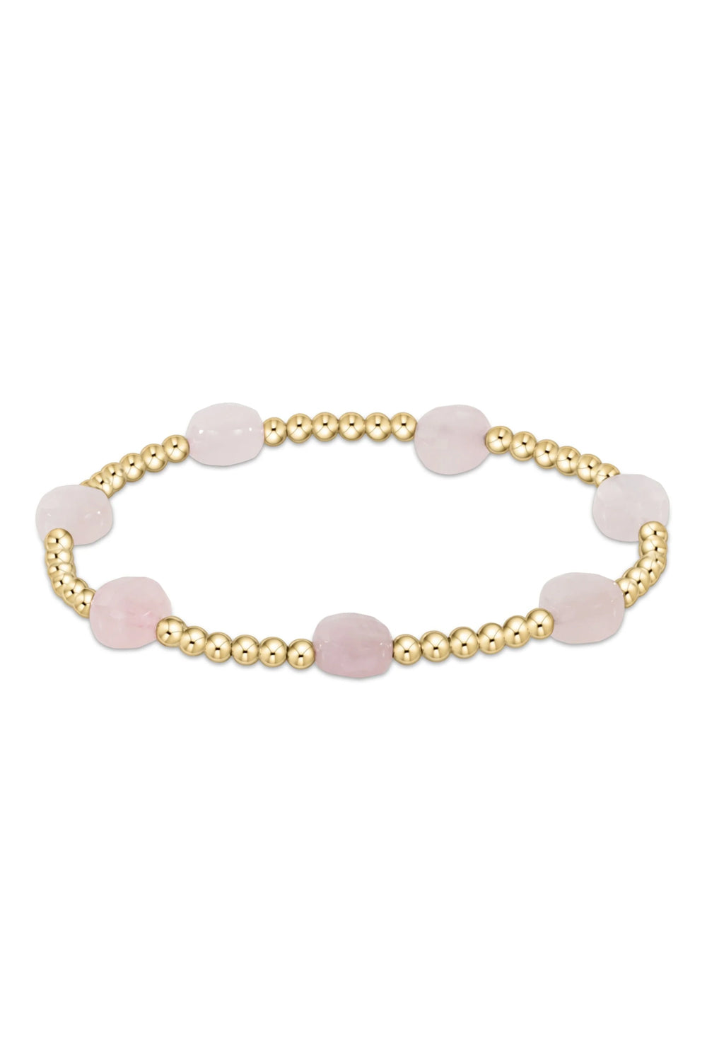 enewton: Admire Gold 3mm Bead Bracelet - Pink Opal | Makk Fashions