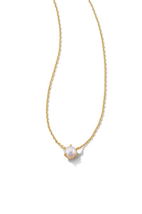 Kendra Scott: Ashton Gold Pendant Necklace - White Pearl | Makk Fashions