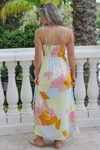 Z Supply: Aura Riviera Midi Dress - Mellow Yellow