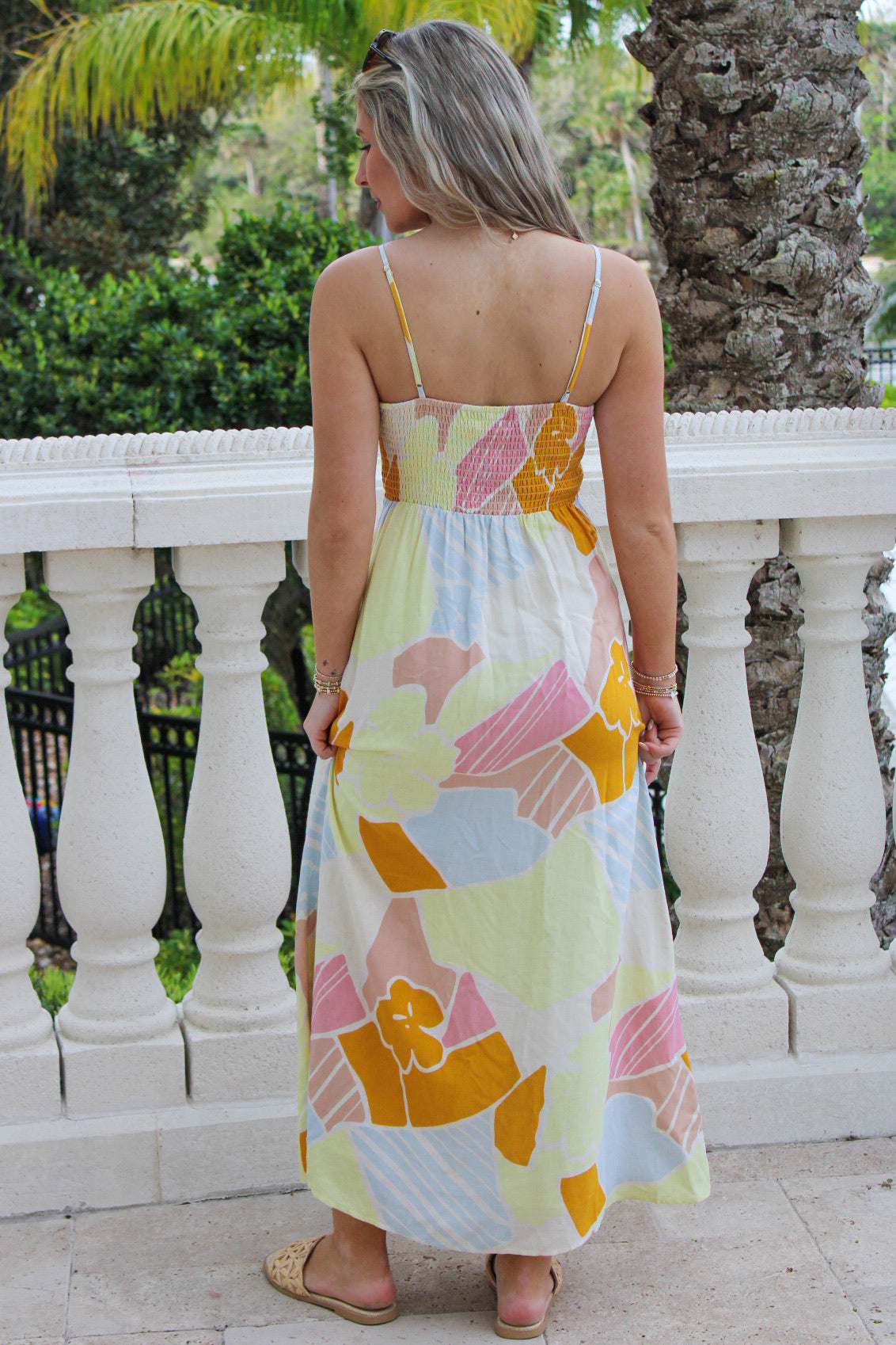 Z Supply: Aura Riviera Midi Dress - Mellow Yellow