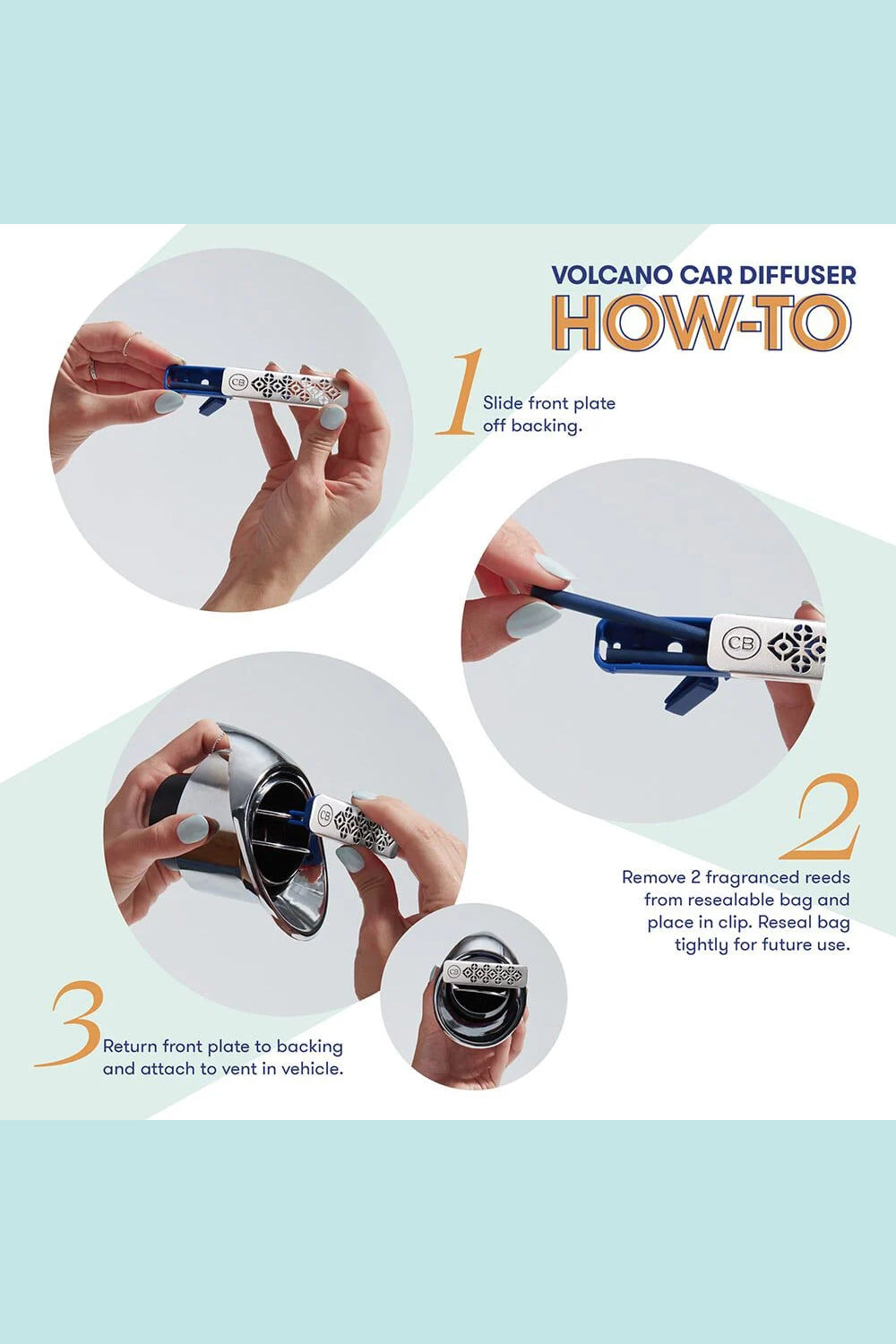 Capri Blue: Volcano Car Diffuser + Refill | Makk Fashions