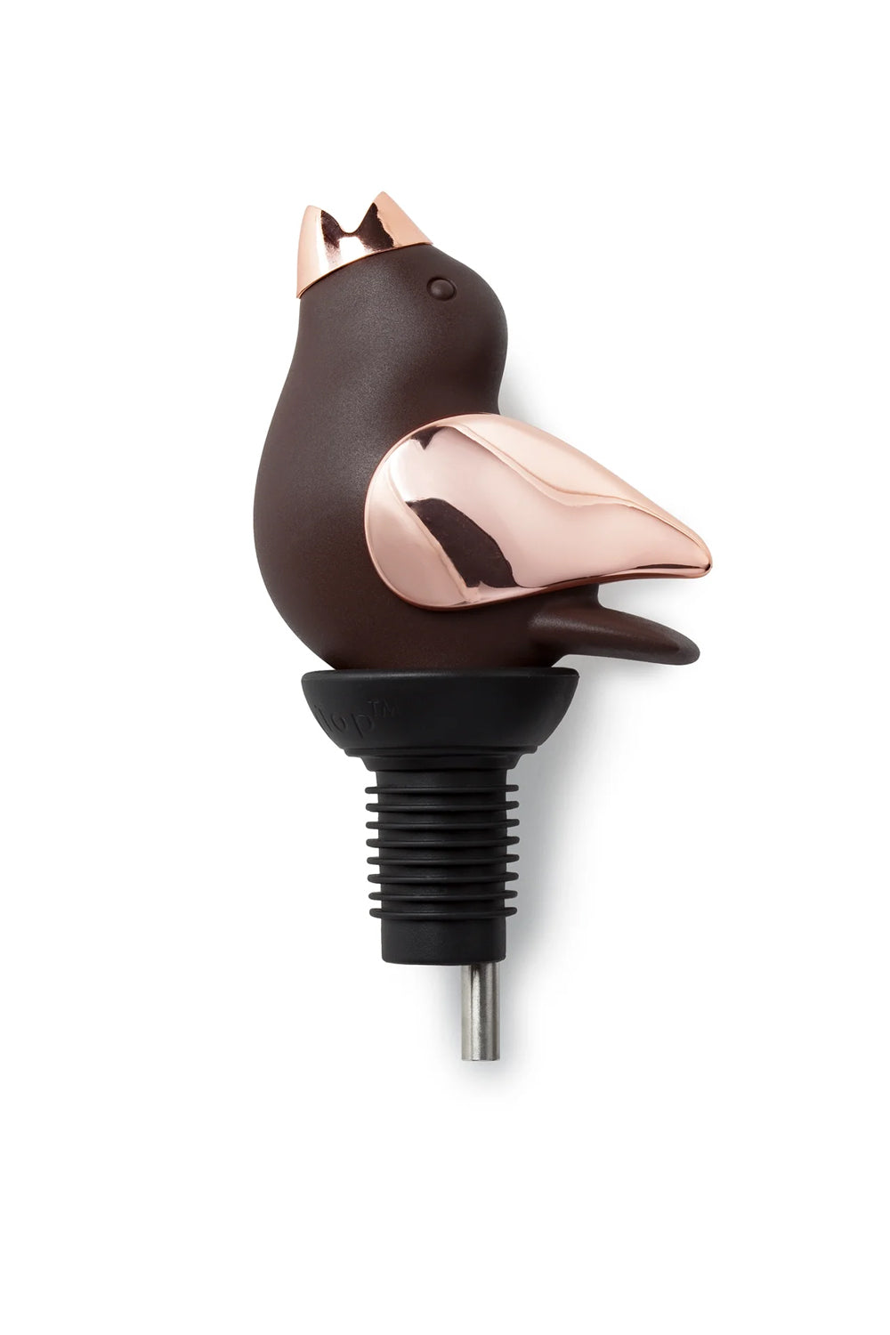 Chirpy Top Wine Pourer - Brown/Copper | Makk Fashions