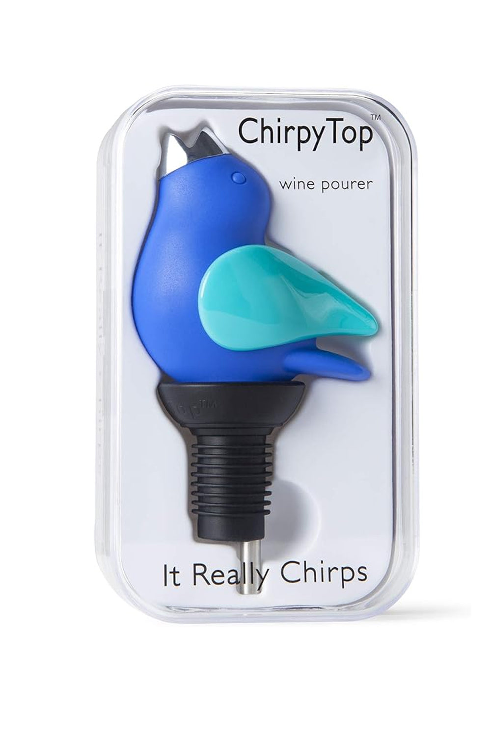 Chirpy Top Wine Pourer - Cobalt/Aqua | Makk Fashions