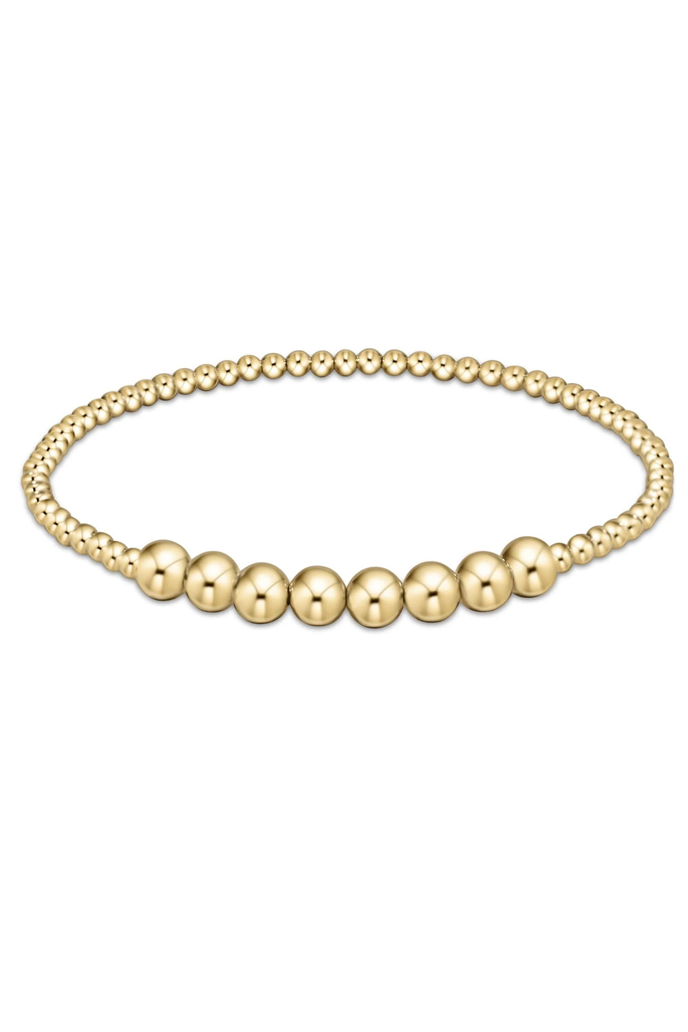 enewton: Classic Beaded Bliss 2.5mm Bead Bracelet - 5mm Gold