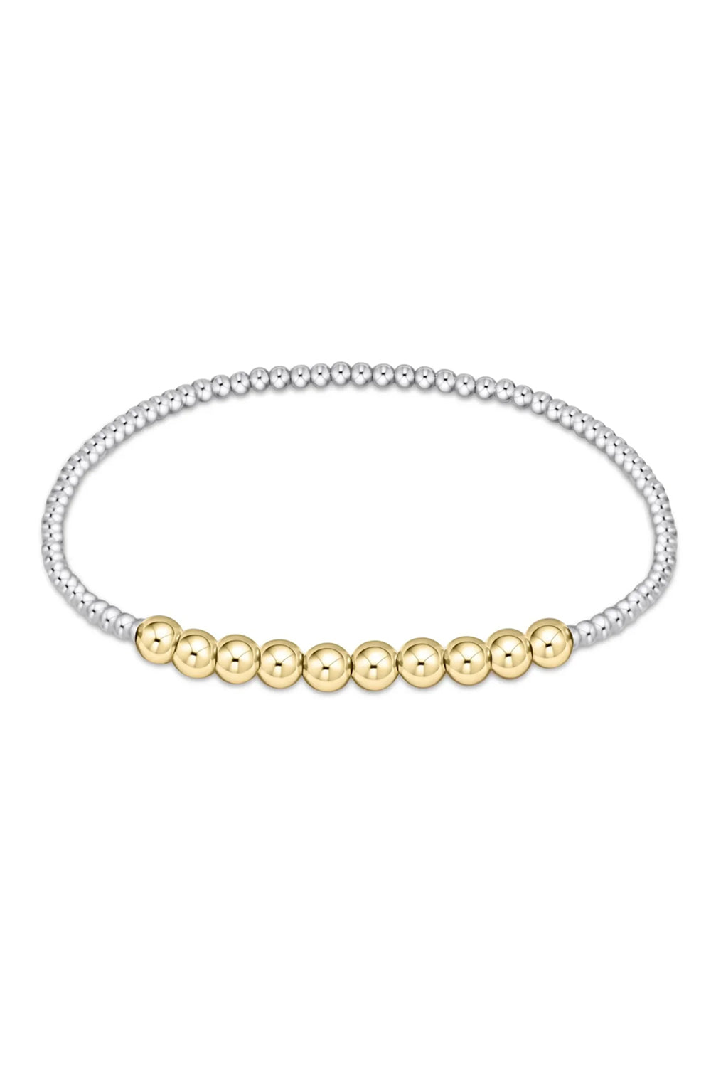 enewton: Classic Beaded Bliss 2mm Bead Bracelet 4mm Bead - Mixed Metal | Makk Fashions