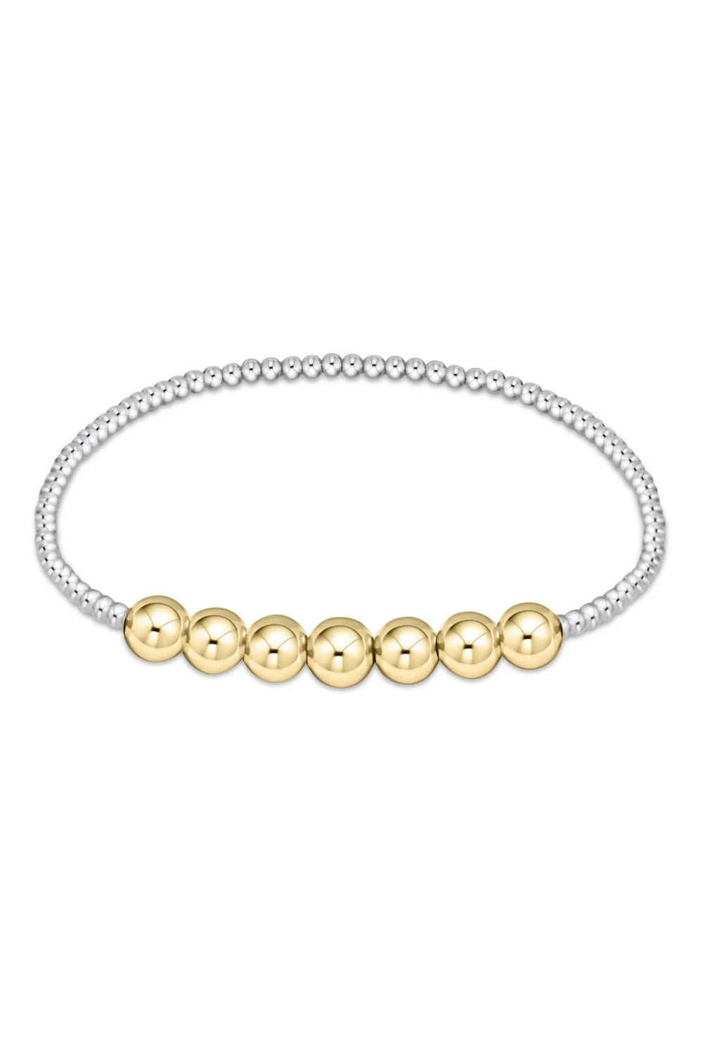 enewton: Classic Beaded Bliss 3mm Bead Bracelet 6mm Bead - Mixed Metal | Makk Fashions