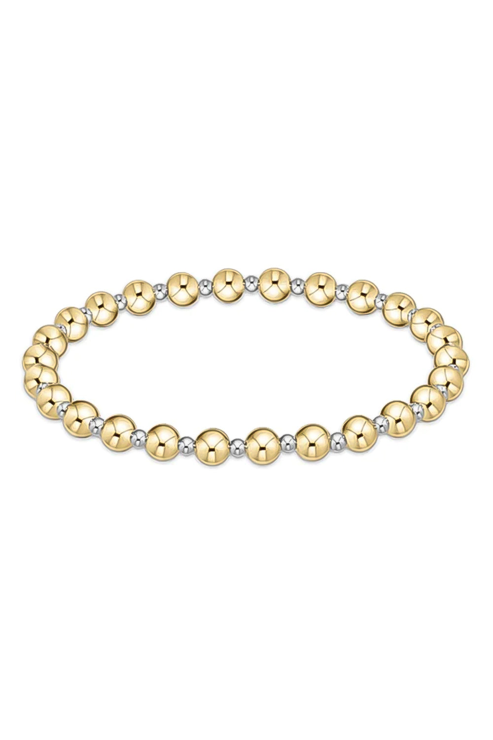enewton: Classic Grateful Pattern 5mm Bead Bracelet - Mixed Metal | Makk Fashions