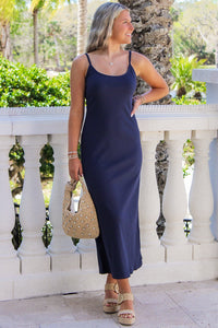 Z Supply: Waterfront Midi Dress - Eclipse