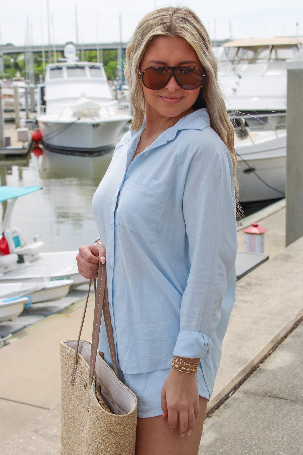 Z Supply: The Perfect Linen Top - Salt Water