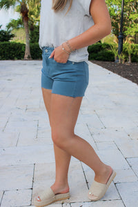 Dear John: Gigi Denim Shorts - Stormy Weather