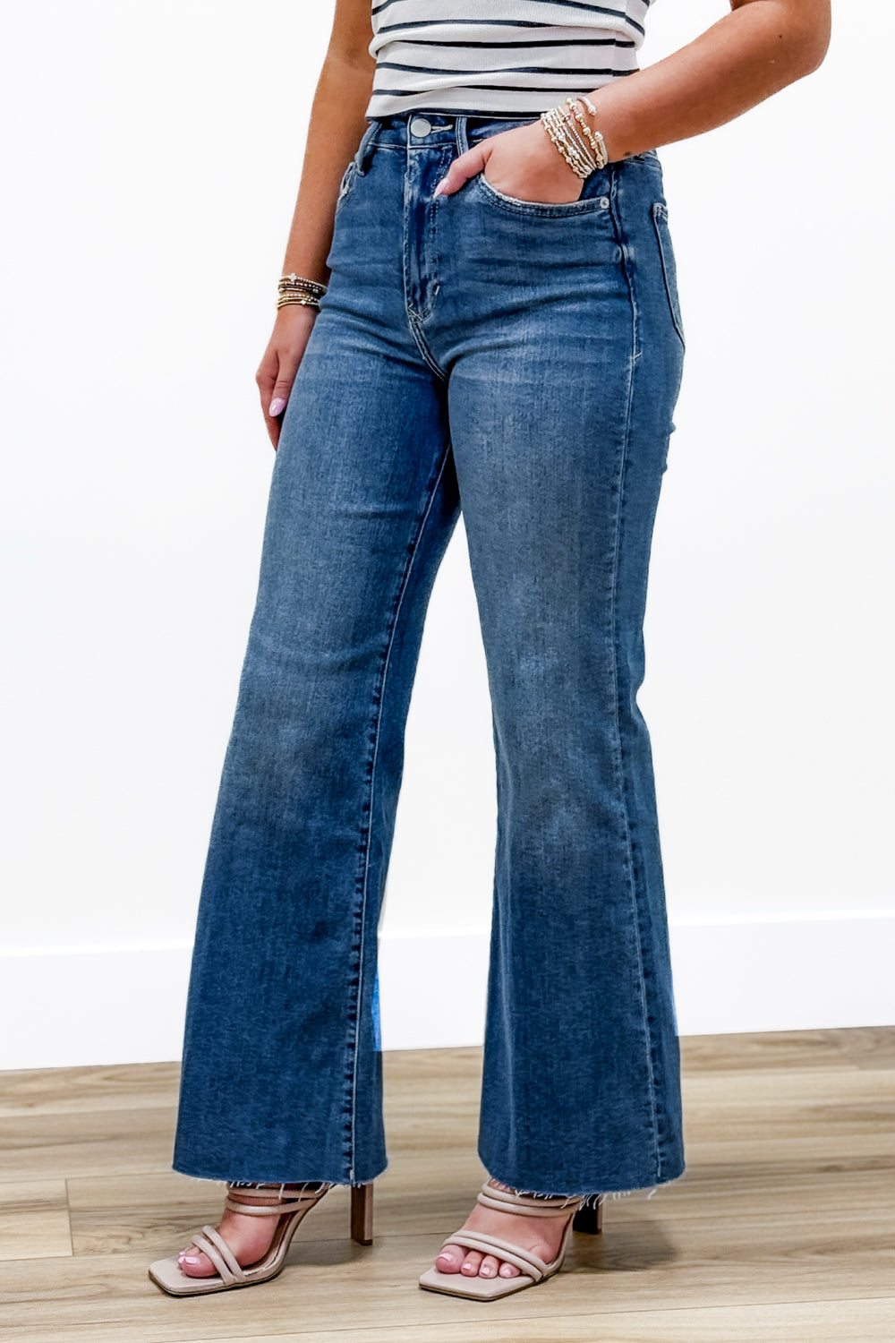 Dear John: Fiona High Rise Wide Leg Jeans - Natal | Makk Fashions