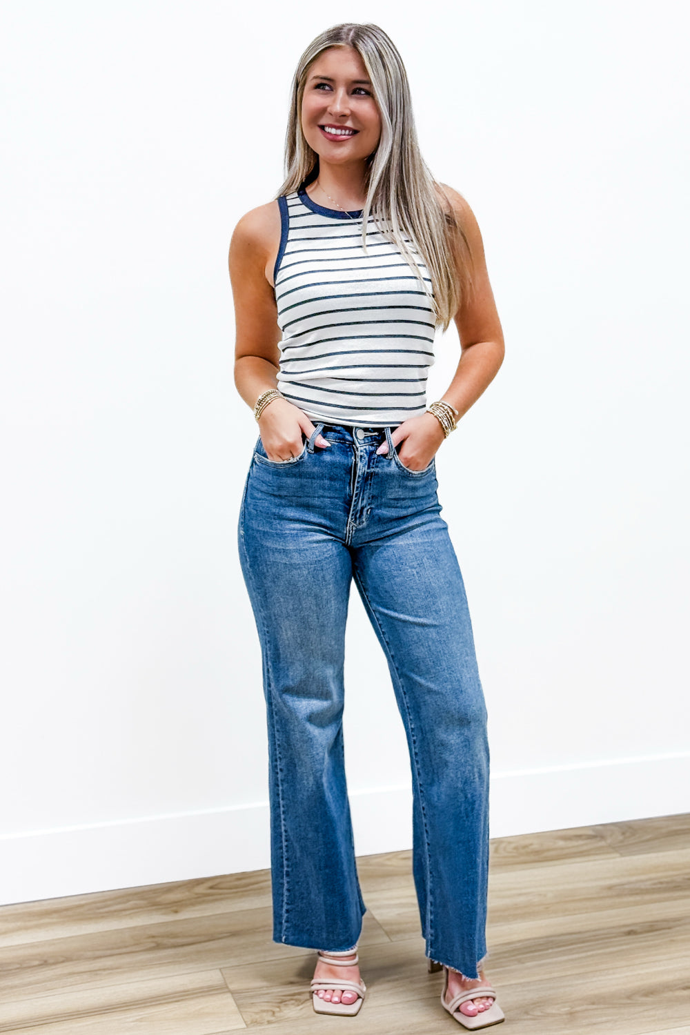 Dear John: Fiona High Rise Wide Leg Jeans - Natal | Makk Fashions