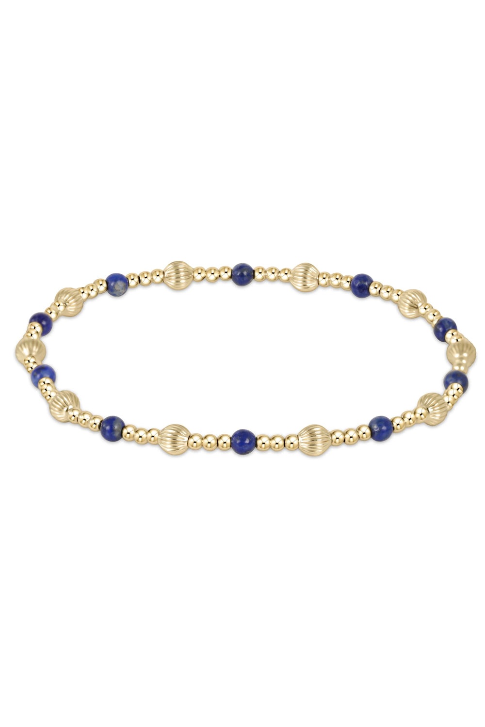 enewton: Dignity Sincerity Pattern 4mm Bead Bracelet - Lapis | Makk Fashions