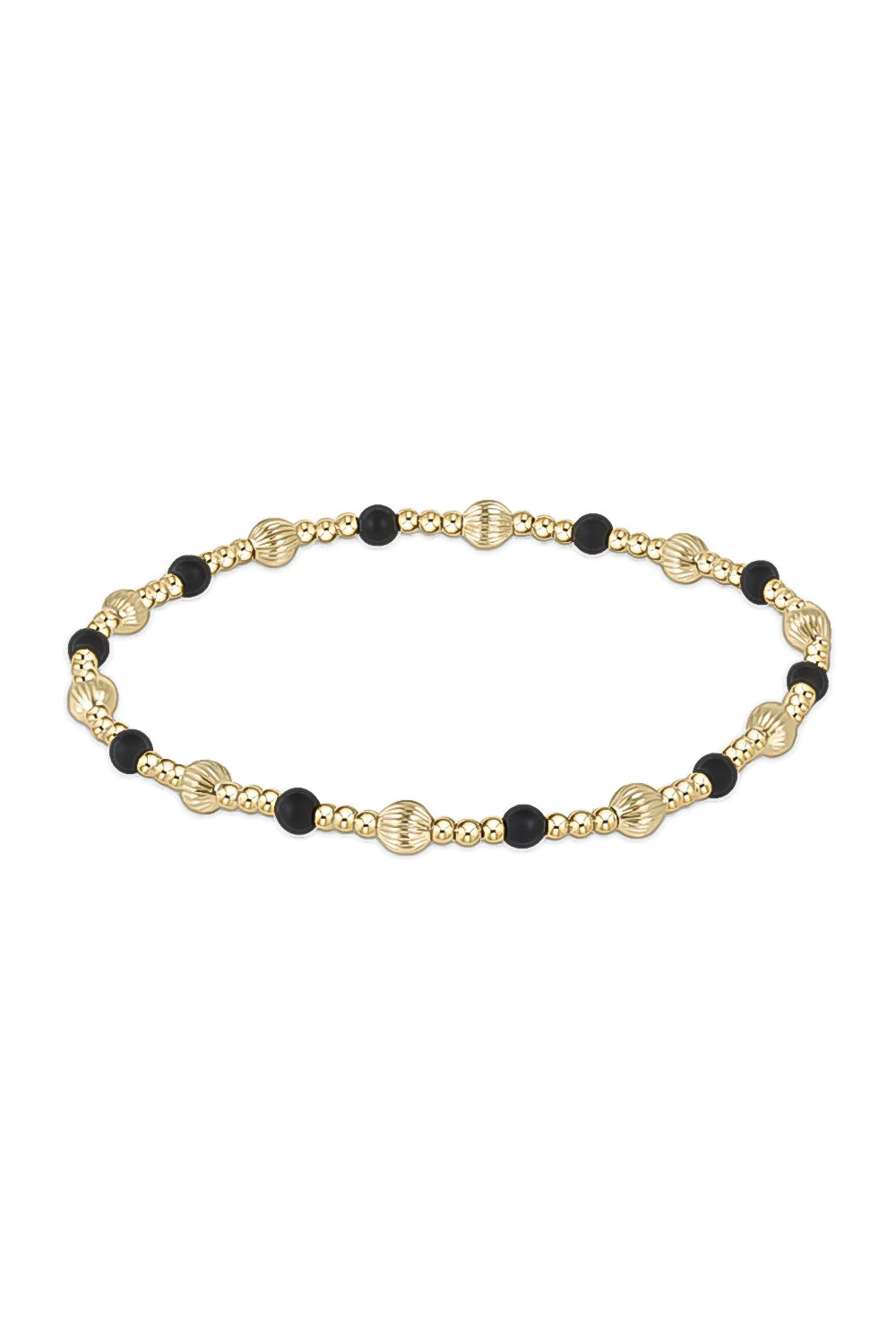 enewton: Dignity Sincerity Pattern 4mm Bead Bracelet - Matte Onyx | Makk Fashions