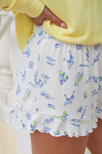 Z Supply: Bardot Citron Shorts - White