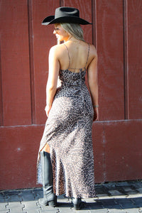 Z Supply: Cielo Leopard Midi Dress - Desert Tan