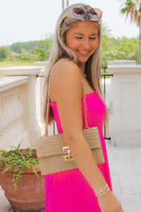 Summer Time Ready Crossbody Bag - Natural