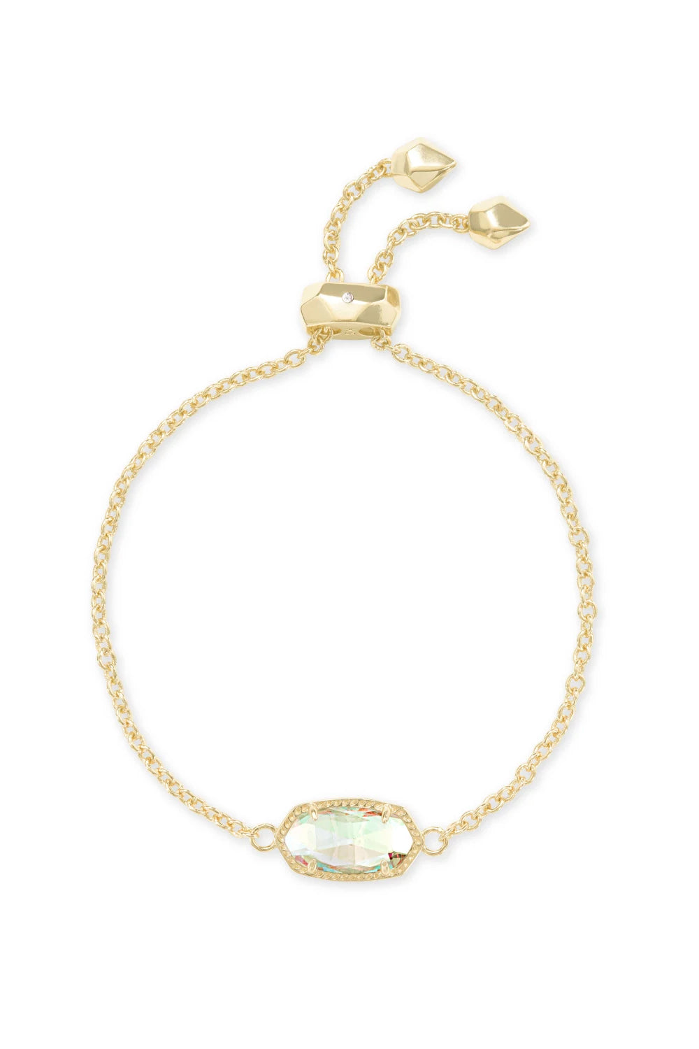 Kendra Scott: Elaina Gold Chain Bracelet Dichroic Glass Makk