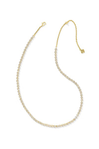 Kendra Scott: Emery Tennis Necklace - White Crystal | Makk Fashions