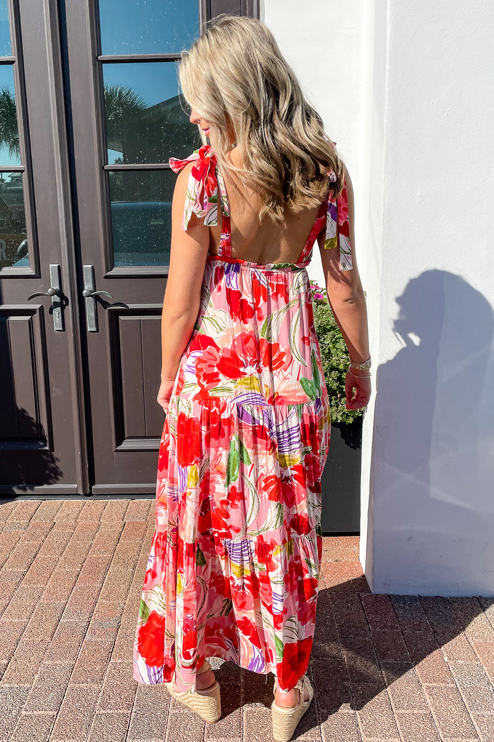 Endless Summers Floral Maxi Dress - Coral | Makk Fashions