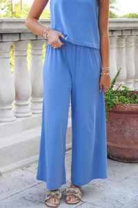 Z Supply: Scout Jersey Flare Pant - Bay Blue