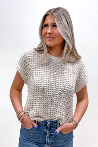 Nightly Walks Knitted Sweater - Oatmeal