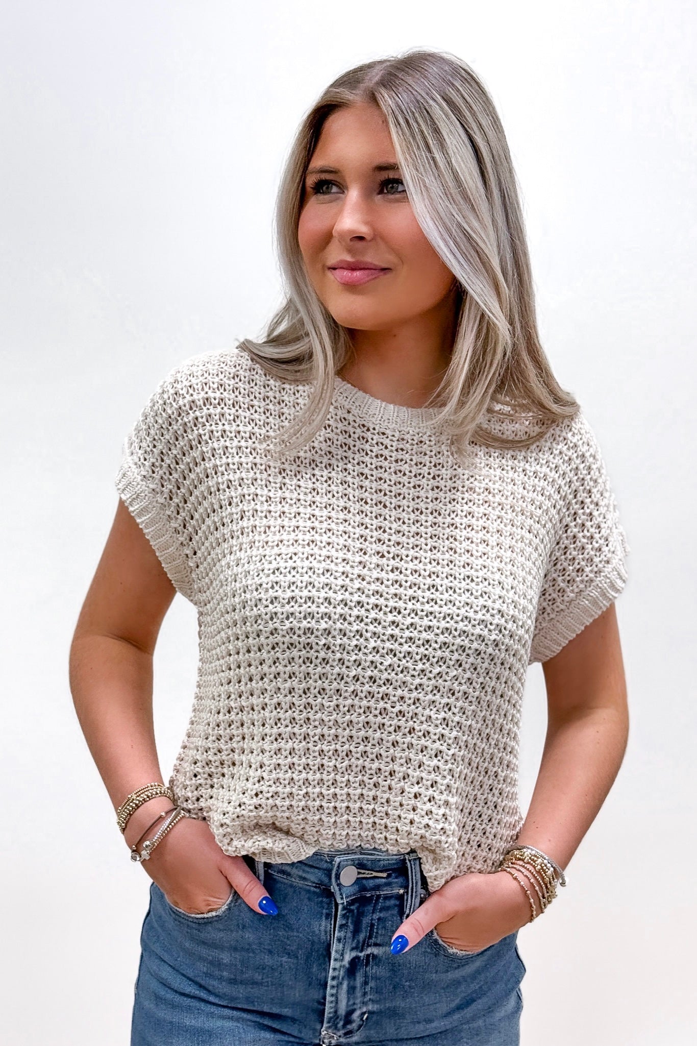 Nightly Walks Knitted Sweater - Oatmeal