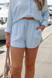 Z Supply: The Perfect Linen Shorts - Salt Water